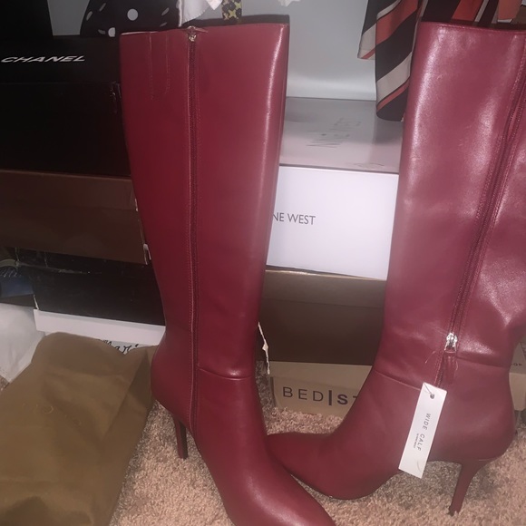 nine west wide calf boots